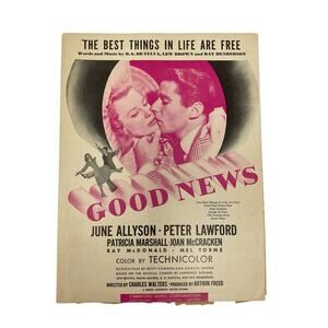 The Best Things In Life Are‎ Free Sheet Music Good News De Sylva Brown Henderson